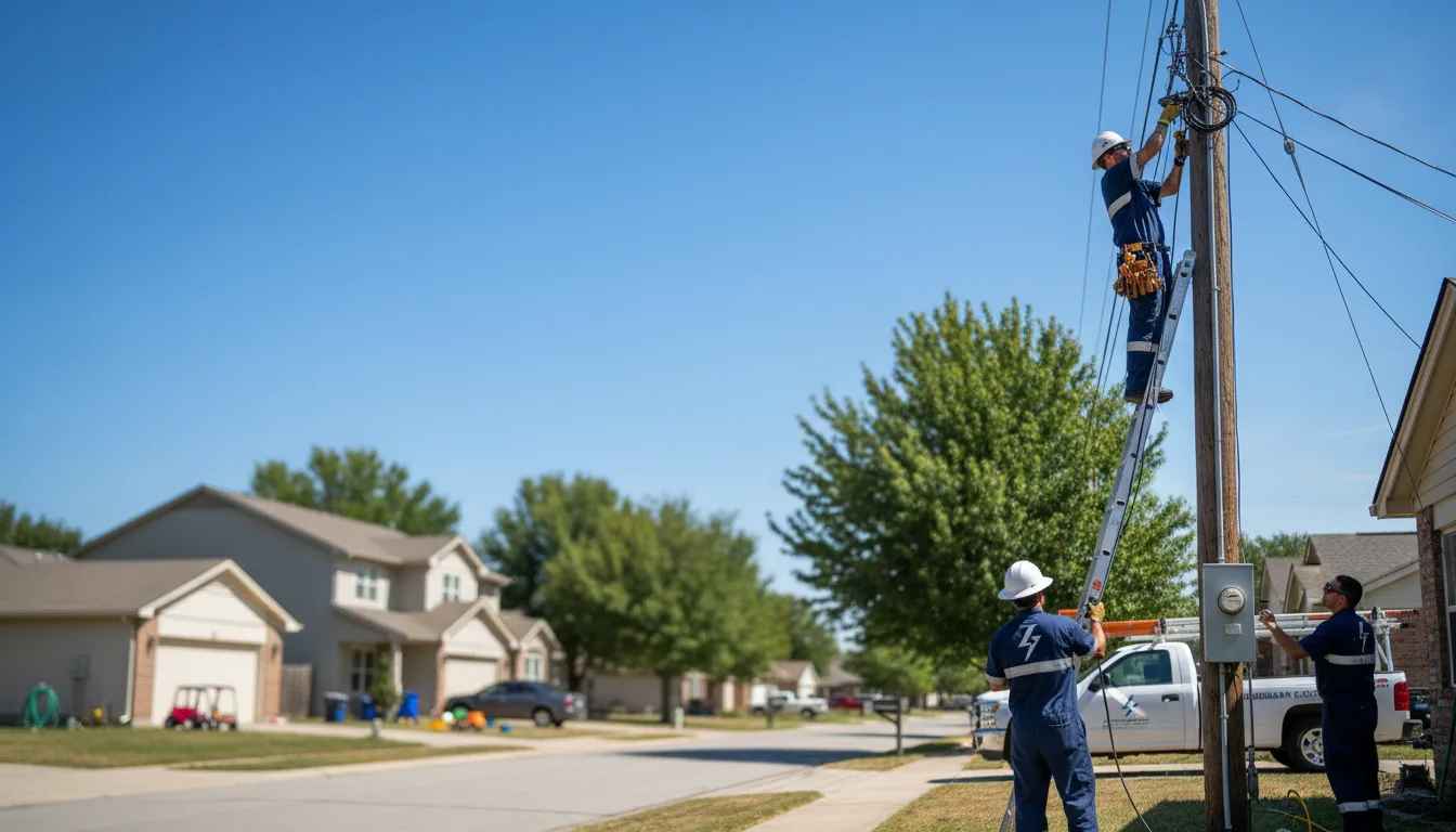Residential electrician providing installation services in Canton, SD